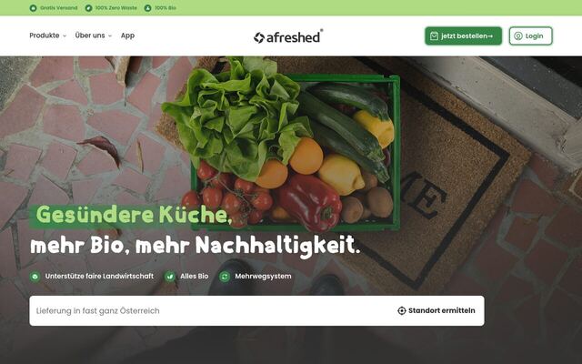 Afreshed homepage