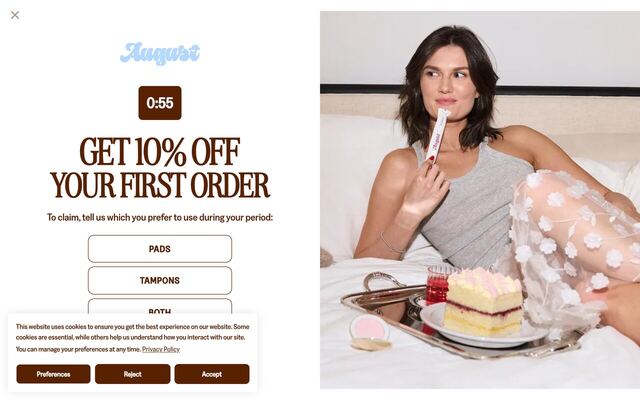 August homepage