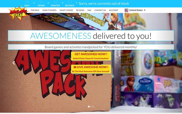 Awesome Pack homepage