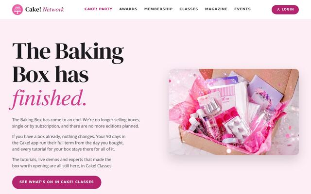 Baking Box (Australian Cake Decorating Network) homepage