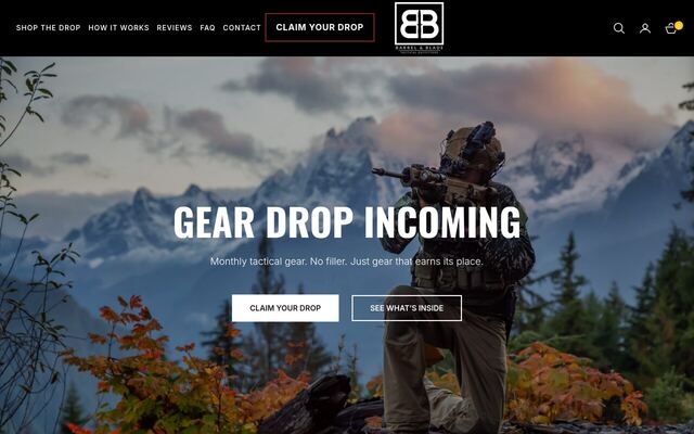 Barrel & Blade homepage