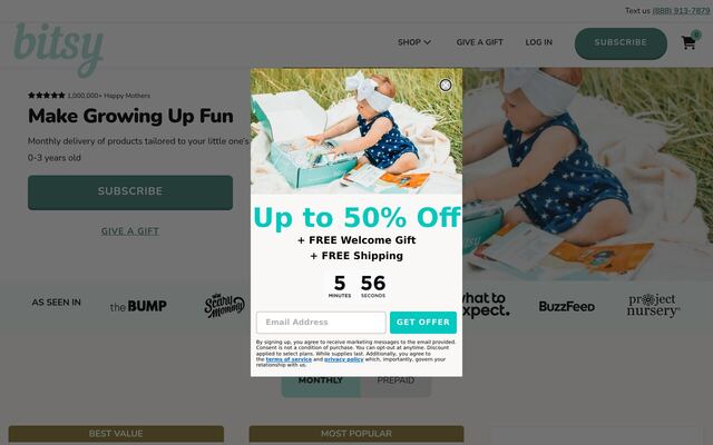 Bitsy Boxes homepage