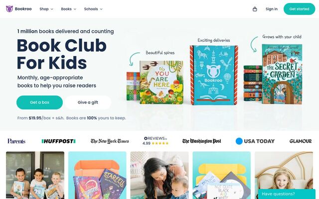 Bookroo homepage