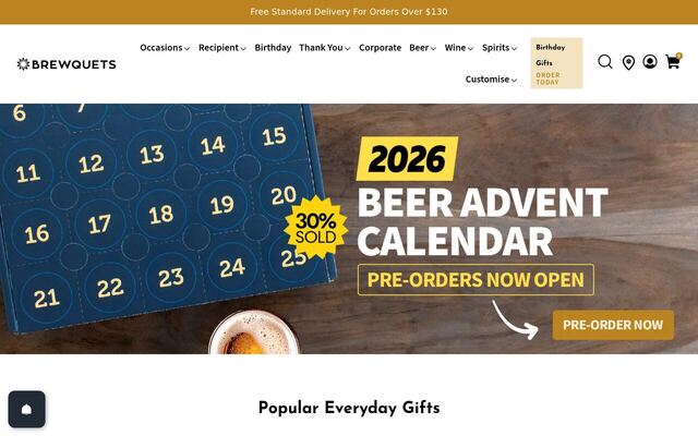 Brewquets homepage