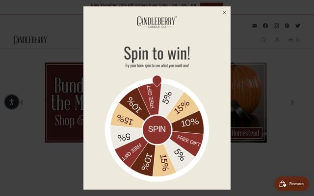 Candleberry Subscription homepage