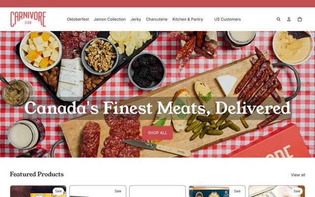 Carnivore Club homepage