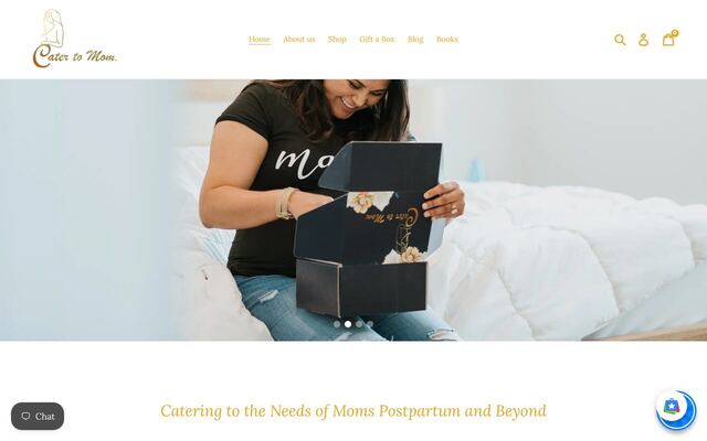 Cater to Mom homepage