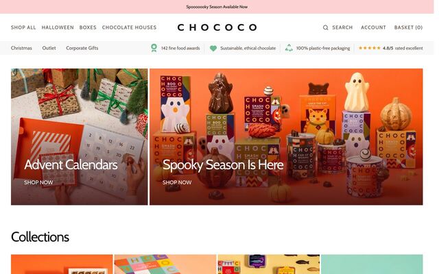 Chococo Chocolate Club homepage