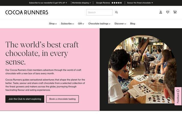 Cocoa Runners homepage