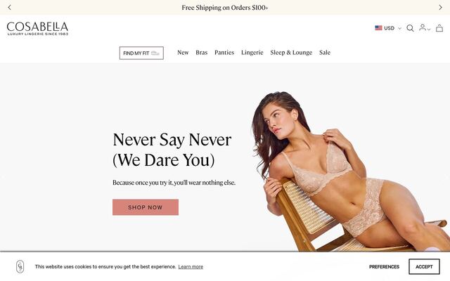 Cosabella Box homepage