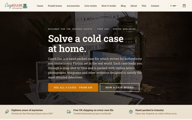 Cosykiller homepage