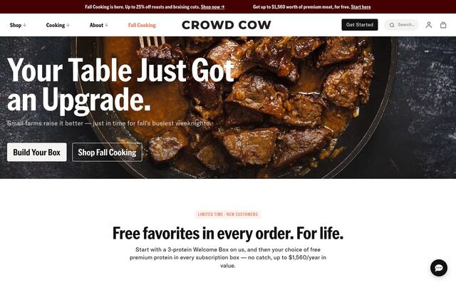 Crowd Cow homepage