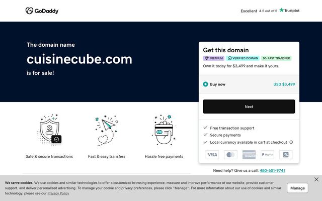 Cuisine Cube homepage