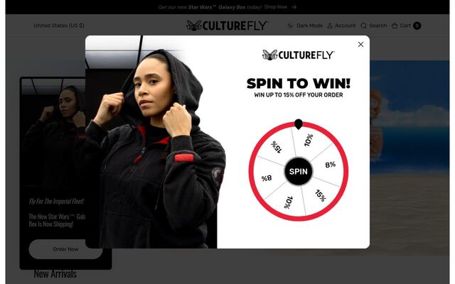 CultureFly homepage