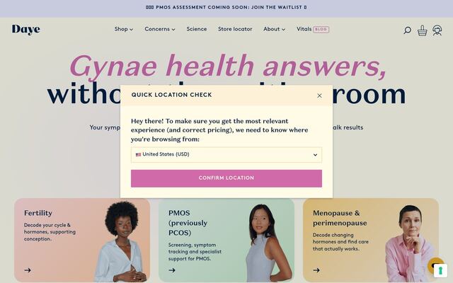 Daye homepage