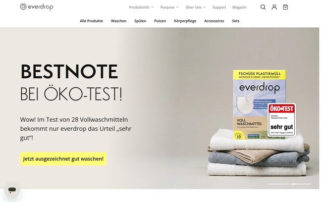 everdrop homepage