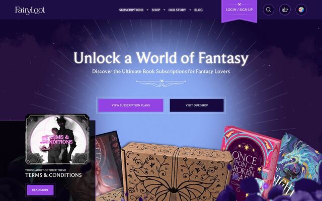 FairyLoot homepage