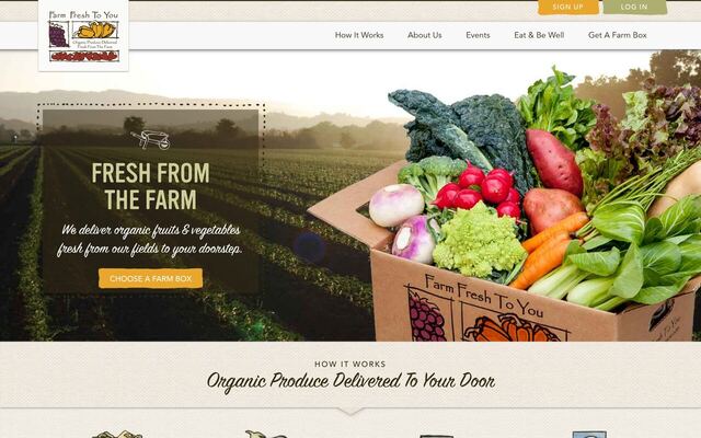 Farm Fresh To You homepage