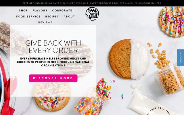 Feed Your Soul homepage