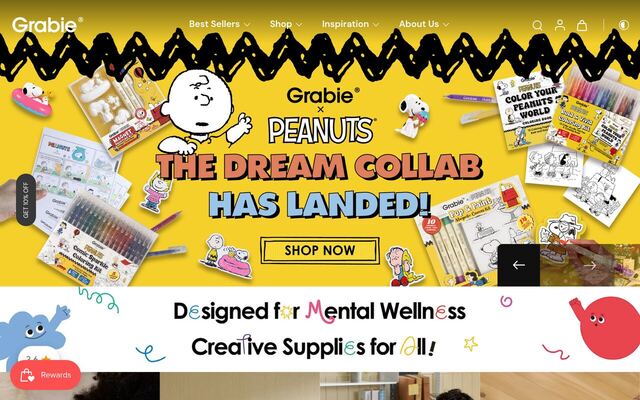 Grabie Art Club Box homepage