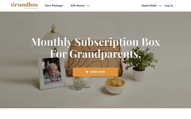 Grandbox homepage