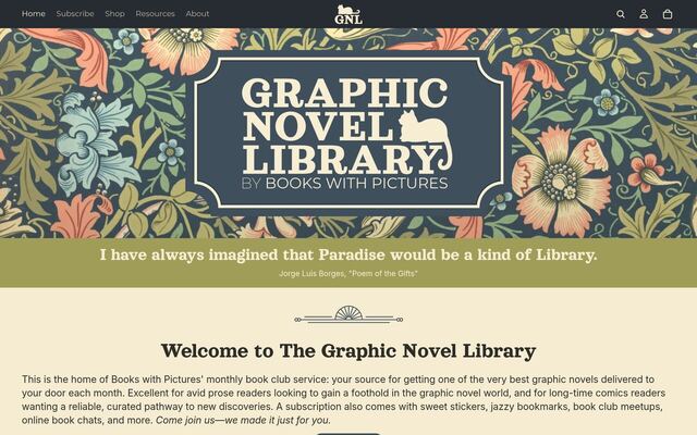 Graphic Novel Library (Books With Pictures) homepage