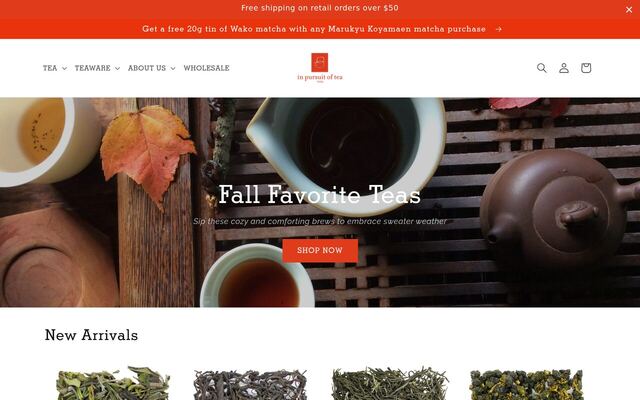 In Pursuit of Tea Tea Club homepage