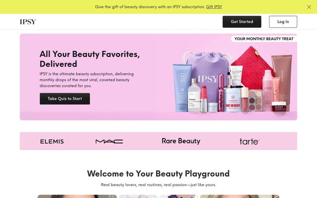 IPSY homepage
