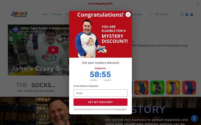 John's Crazy Socks (Sock of the Month) homepage