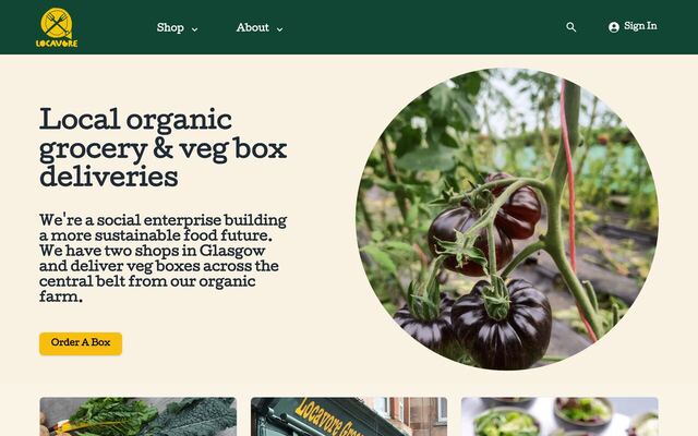 Locavore homepage