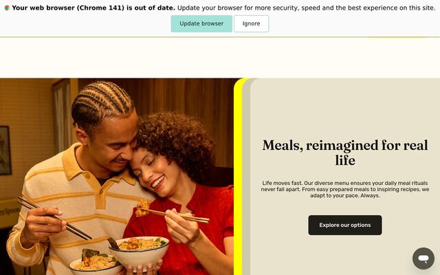 Marley Spoon homepage