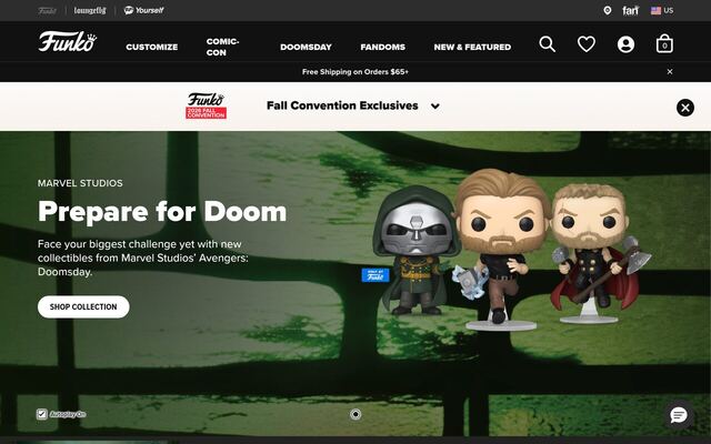 Marvel Collector Corps (Funko) homepage