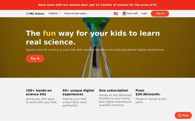 MEL Science homepage