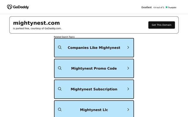 MightyNest homepage