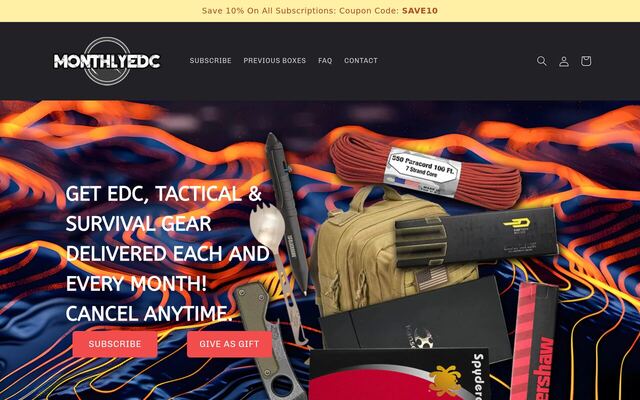Monthly EDC homepage