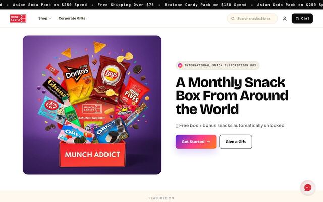 Munch Addict homepage