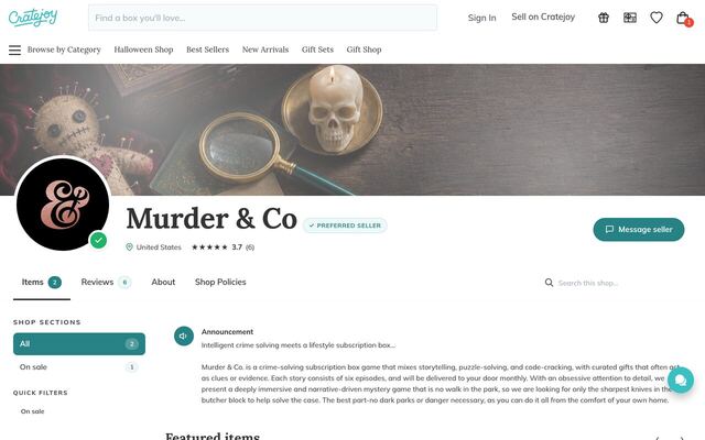 Murder & Co homepage