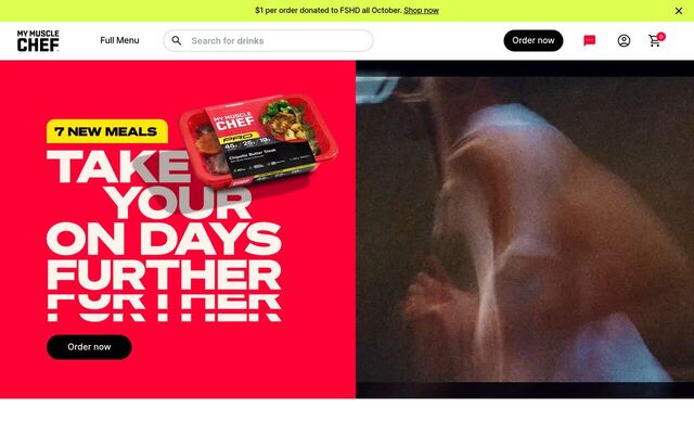 My Muscle Chef homepage