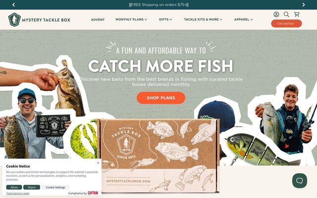 Mystery Tackle Box homepage