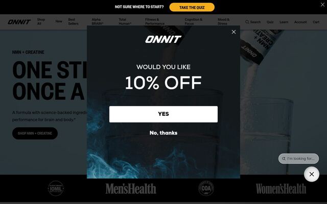 Onnit Keto Box homepage