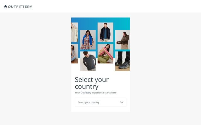 Outfittery homepage