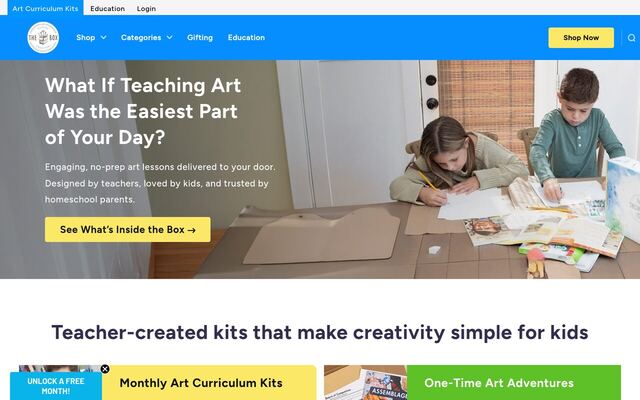 Outside the Box Creation homepage
