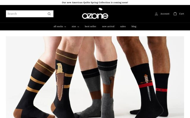 Ozone Sock Club homepage