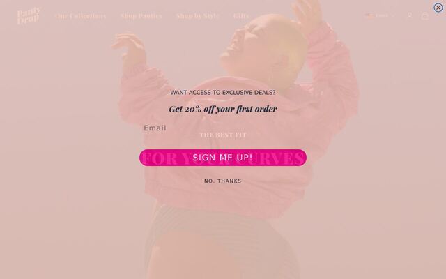 Panty Drop homepage