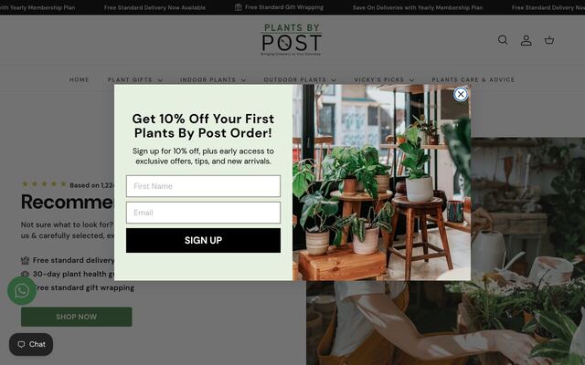 Plants By Post homepage