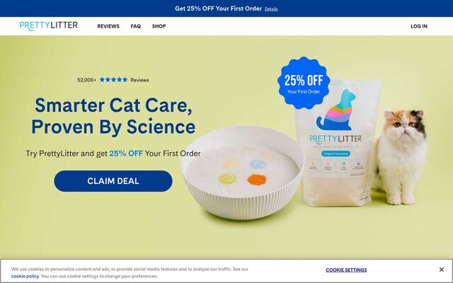 PrettyLitter homepage