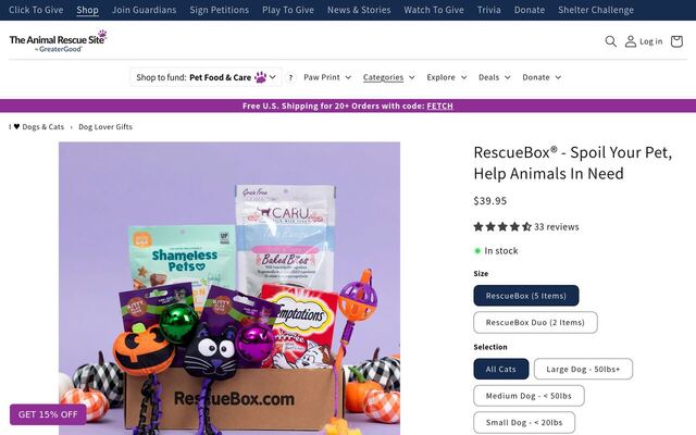 RescueBox homepage
