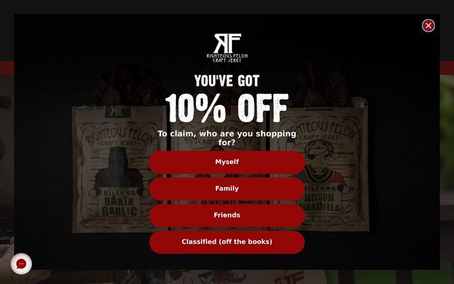 Righteous Felon Standing Order homepage