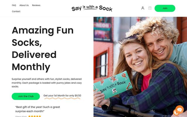 Say It With A Sock homepage