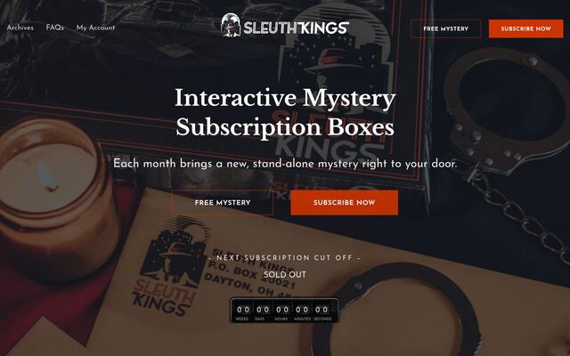 Sleuth Kings homepage